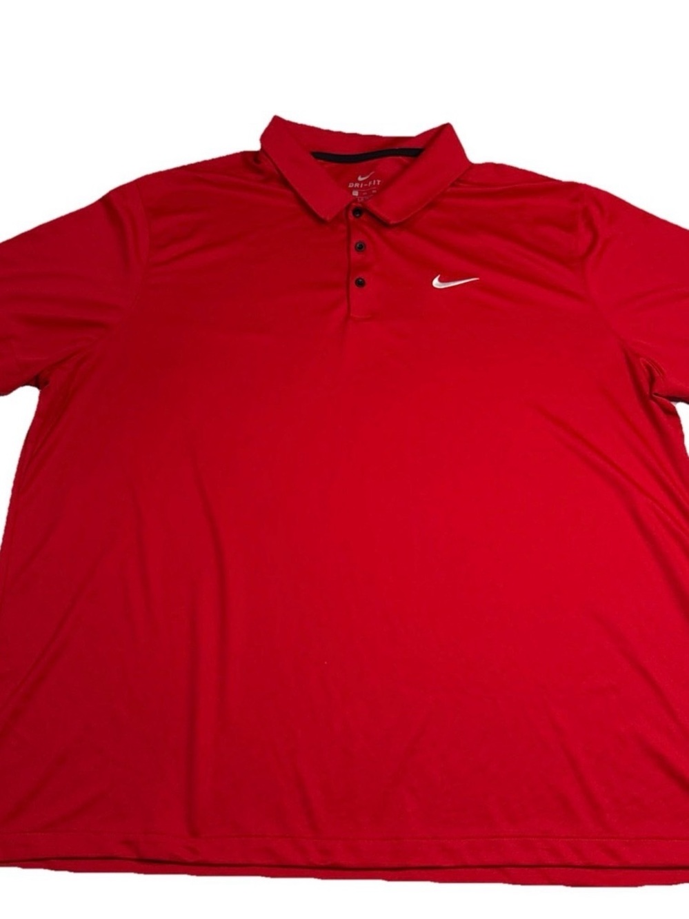 Nike Red Dri-FIT Polo with White Swoosh